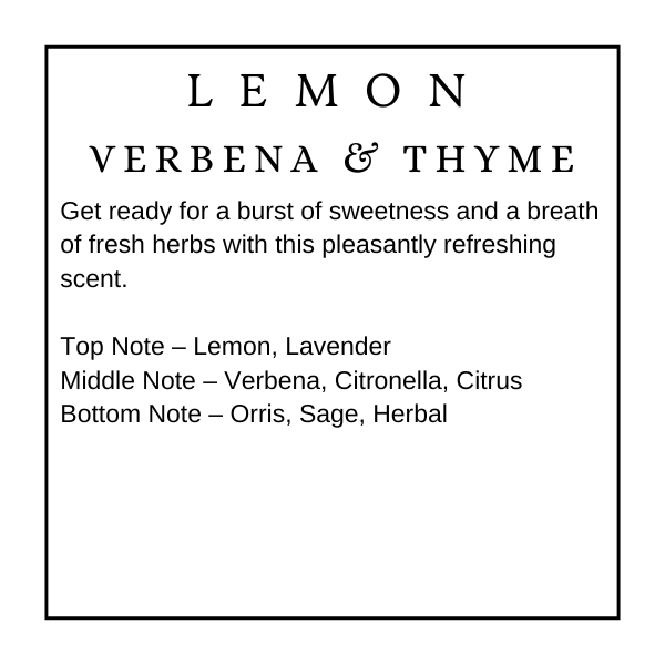 Lemon Verbena & Thyme