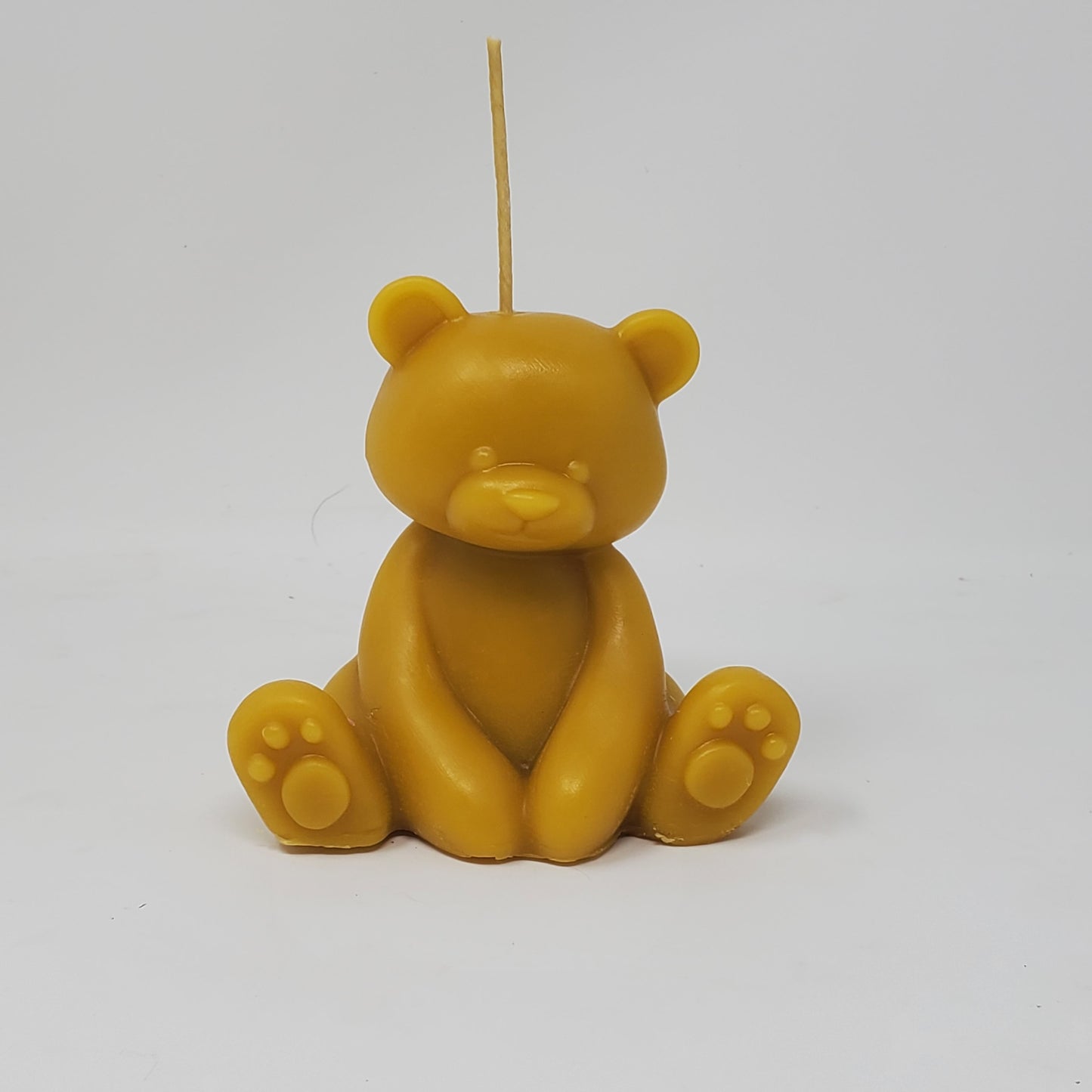 Teddy Bear Beeswax Candle - Erikas Crafts