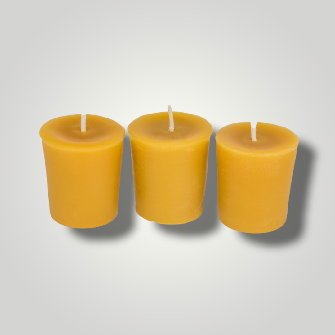 Beeswax Votive Candles - 3 Pack - Erikas Crafts